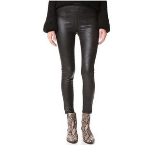 Free People “Never Let It Go” Faux Suede/Leather Leggings NWOT